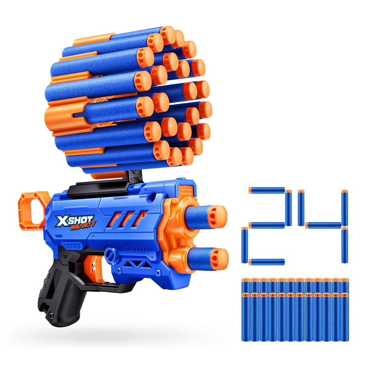 LANZADOR DE DARDOS X SHOT INSANITY MICRO BLASTER 24 DARDOS - 5