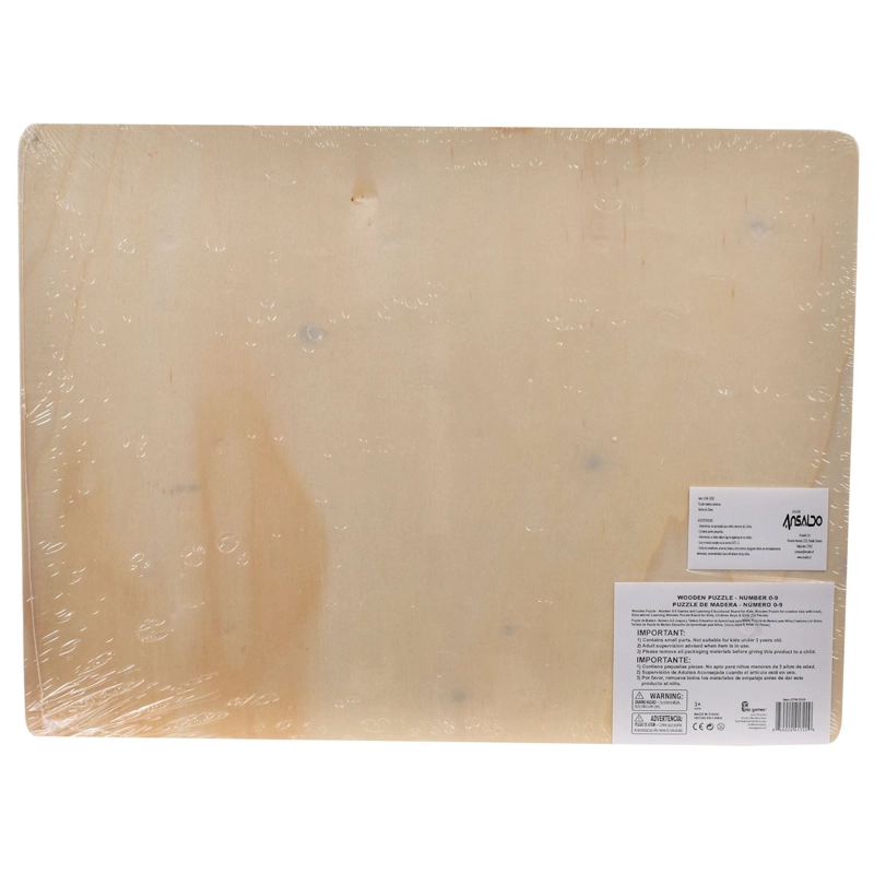 ROMPECABEZAS MADERA NUMEROS GRANDES COLORIDOS - 5