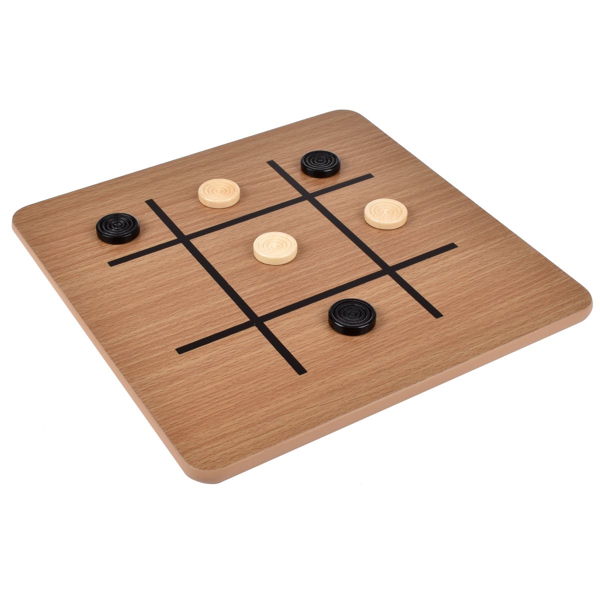 JUEGO DE MESA DAMAS Y GATO 24 PIEZAS - 2