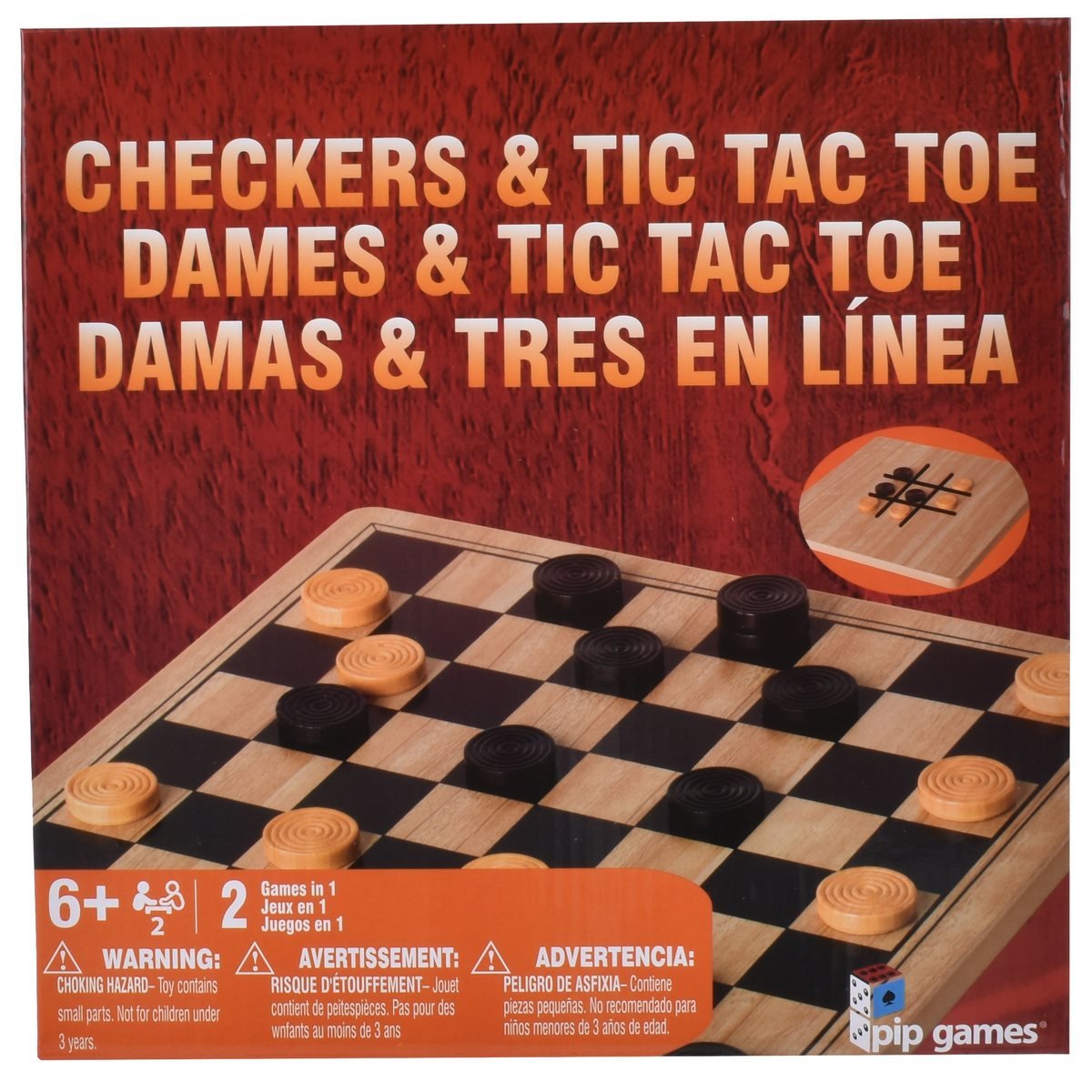 JUEGO DE MESA DAMAS Y GATO 24 PIEZAS - 6