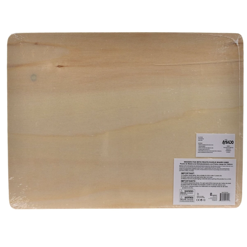 ROMPECABEZAS FRUTAS DE MADERA CON POMOS - 5