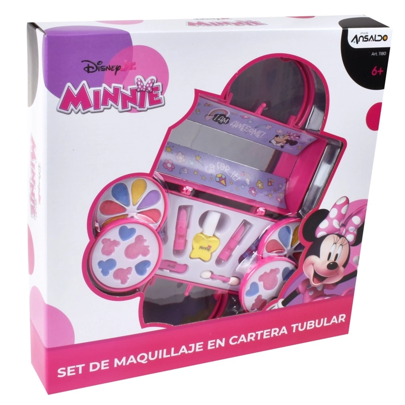 CARTERA DE MANO MINNIE CON COSME TICOS PARA NIÑAS - 5