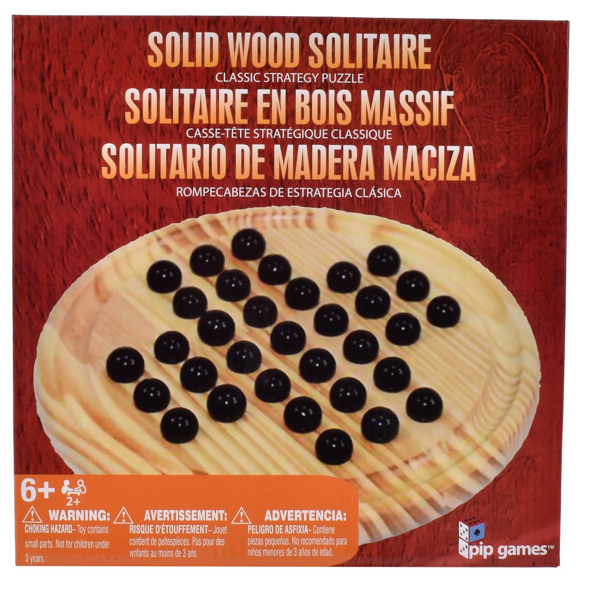 JUEGO DE MESA CLASICO SOLITARIO DE MADERA - 4