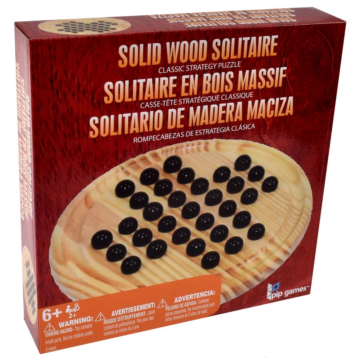 JUEGO DE MESA CLASICO SOLITARIO DE MADERA - 5