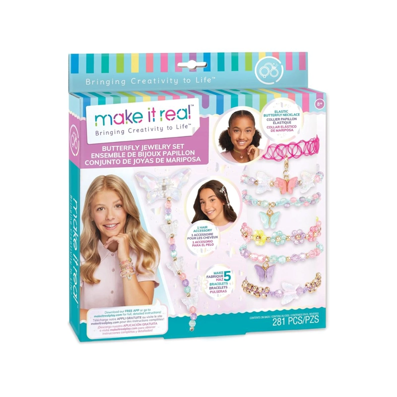 SET DE JOYERIA MAKE IT REAL 281 PIEZAS MARIPOSAS - 1