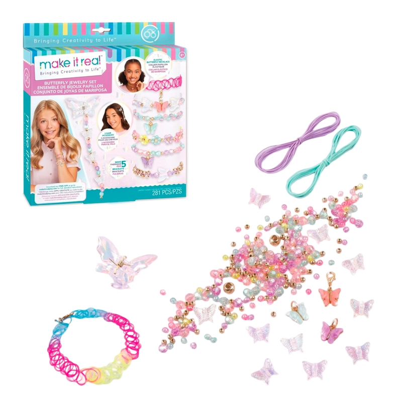 SET DE JOYERIA MAKE IT REAL 281 PIEZAS MARIPOSAS - 4