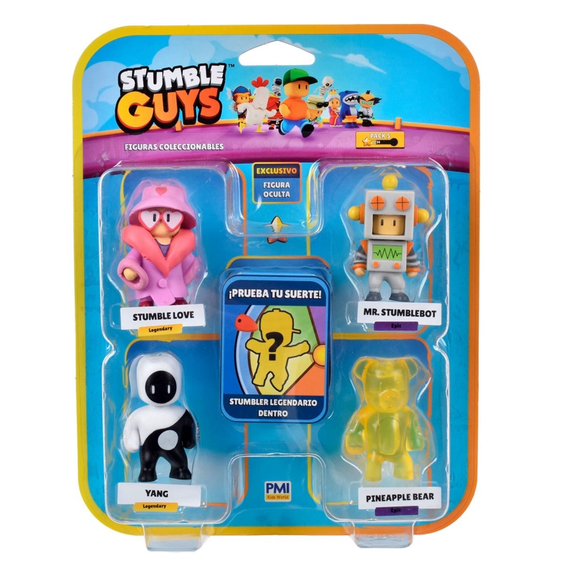 PACK 5 FIGURAS 5 CMS STUMBLE GUYS - MR.STUMBLEBOT - 3