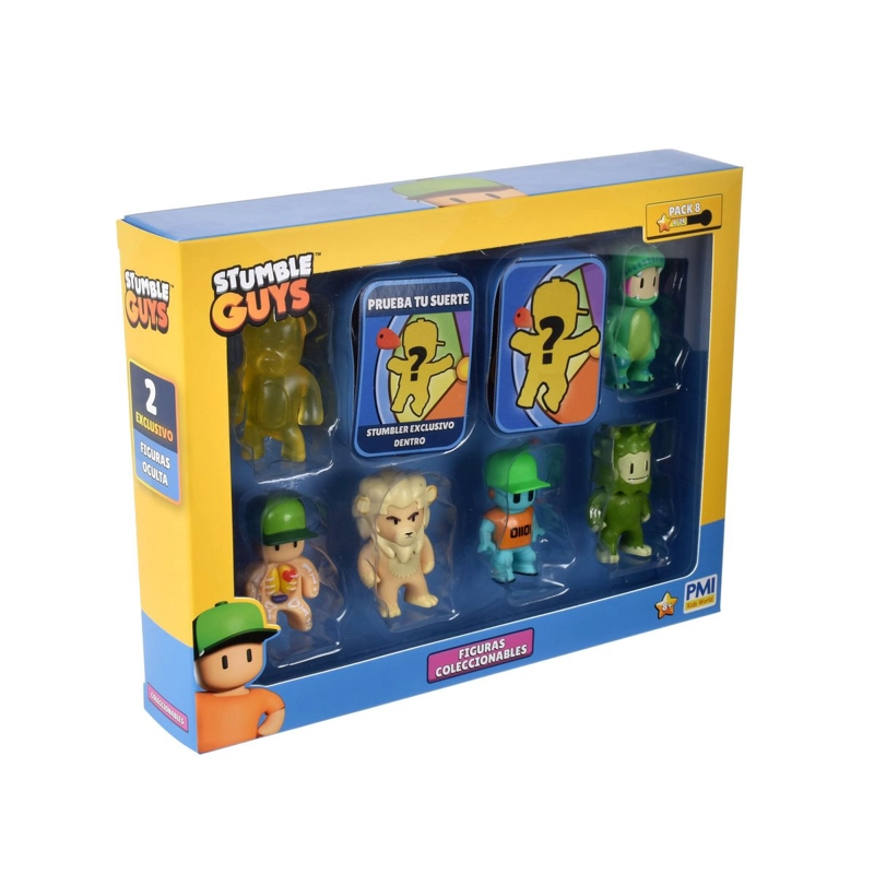 PACK 8 FIGURAS 5 CMS STUMBLE GUYS - INSIDE OUT - 2
