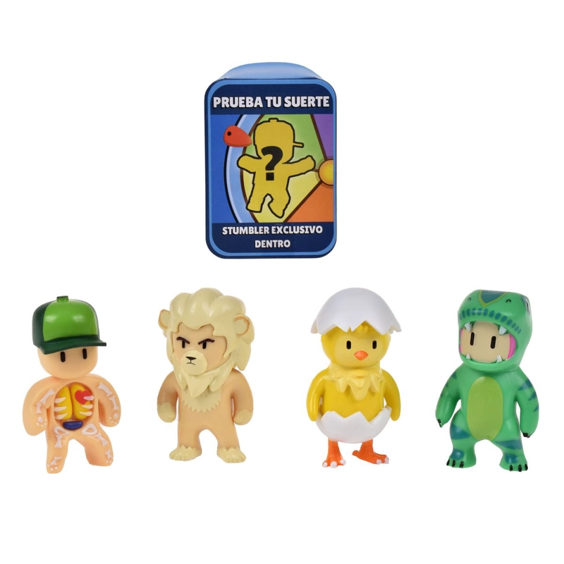 PACK 5 FIGURAS 5 CMS STUMBLE GUYS - T-REX GUY - 1