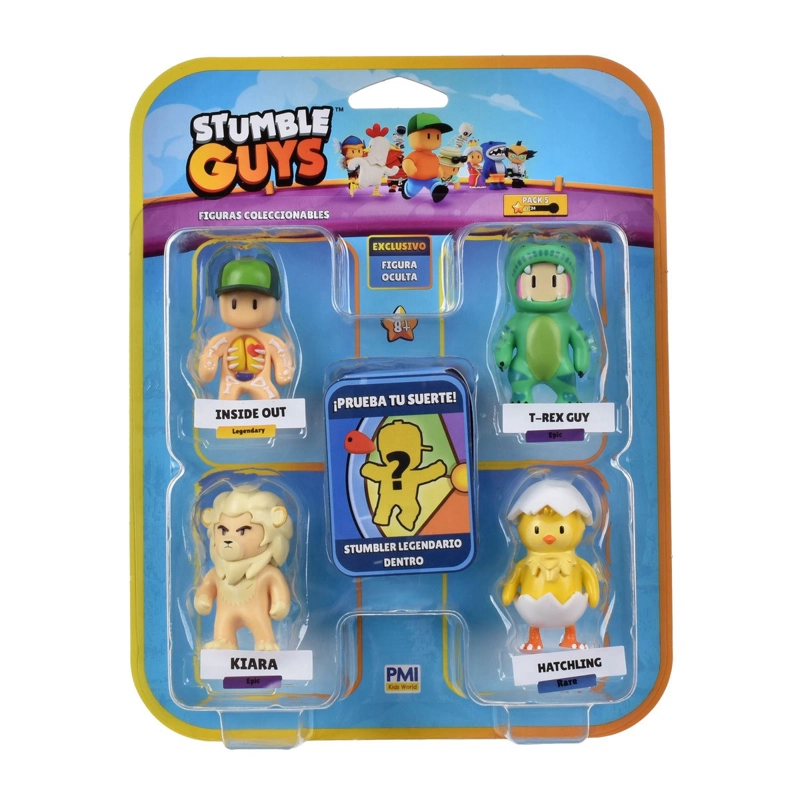 PACK 5 FIGURAS 5 CMS STUMBLE GUYS - T-REX GUY - 3