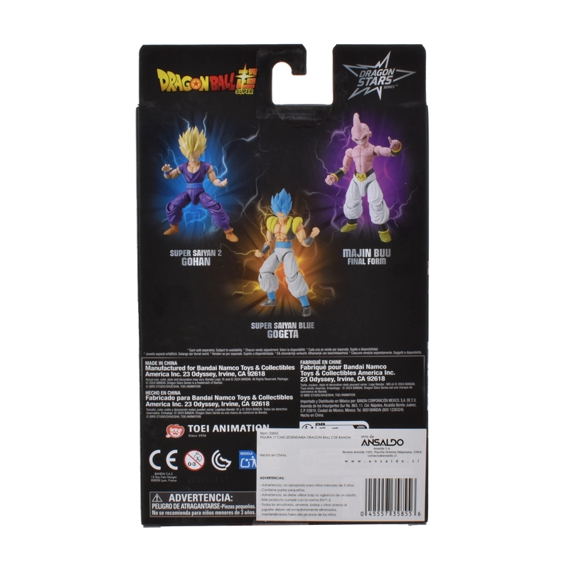 FIGURA 17 CM DRAGON BALL Z BANDAI - SUPER SAIYAN BLUE GOGETA - 4