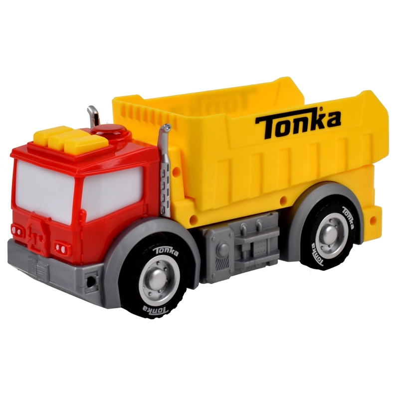 VEHICULO TONKA 18 CMS CON LUCES Y SONIDOS - CAMION VOLQUETE - 1