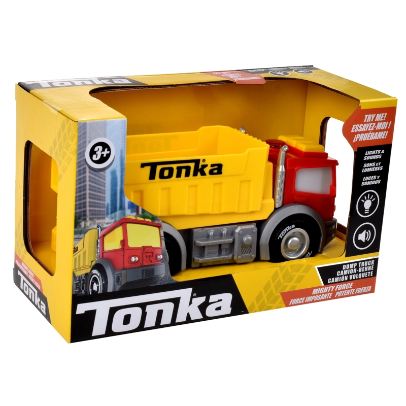 VEHICULO TONKA 18 CMS CON LUCES Y SONIDOS - CAMION VOLQUETE - 5