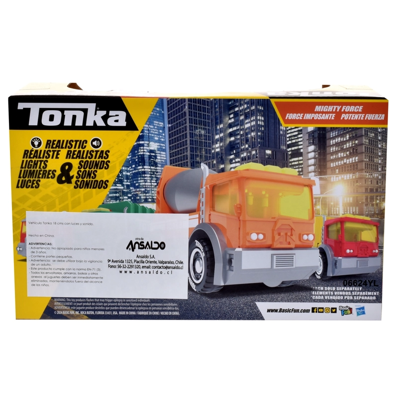 VEHICULO TONKA 18 CMS CON LUCES Y SONIDOS-CAMION HORMIGONERA - 6
