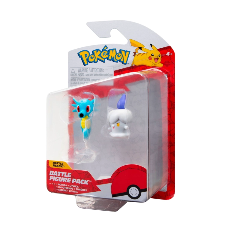SET 2 FIGURAS DE ENTRE 5 A 8 CM POKE MON - HORSEA + LITWICK - 2
