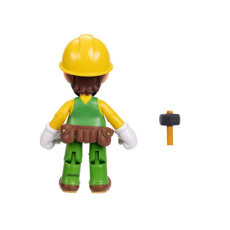 FIGURA 10 CM SUPER MARIO DE NINTENDO - LUIGI CONSTRUCTOR - 5