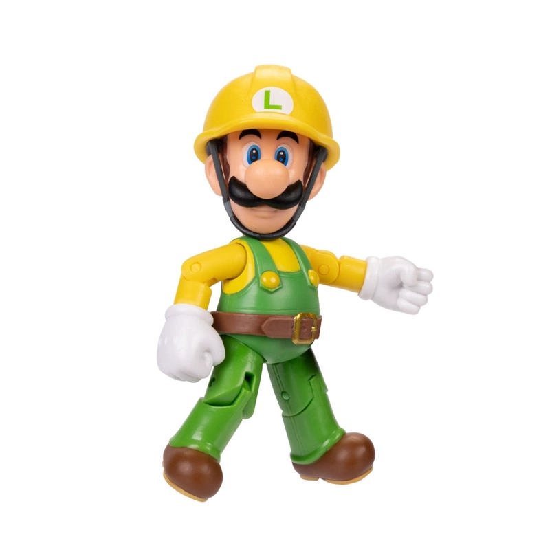 FIGURA 10 CM SUPER MARIO DE NINTENDO - LUIGI CONSTRUCTOR - 6
