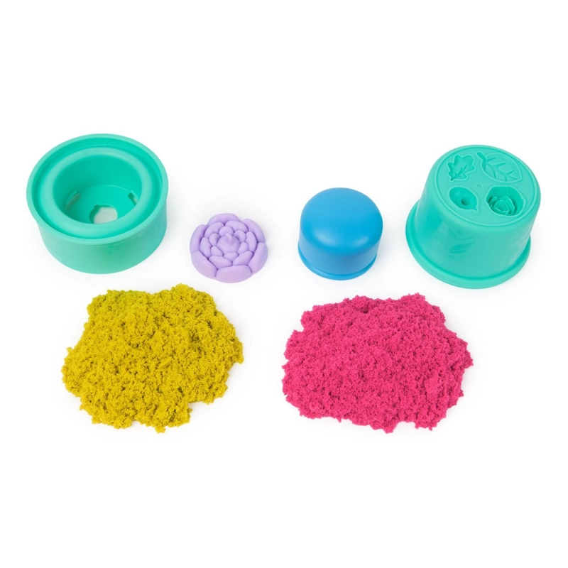 PACK CREACION DE FLORES KINETIC SAND - 227 G DE ARENA MAGICA - 2