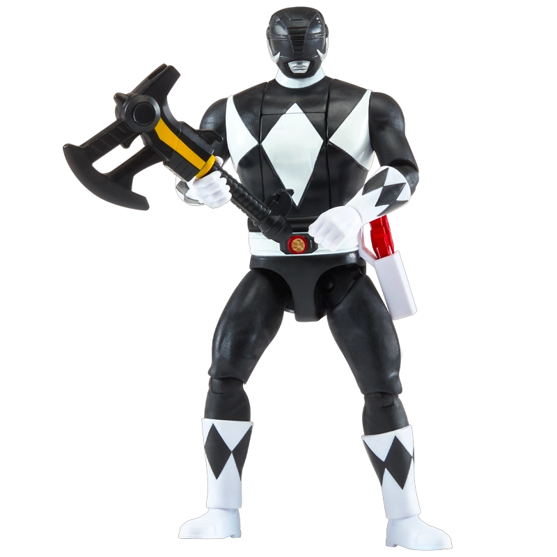 POWER RANGERS FIGURA GIRA CABEZA - BLACK RANGER - 1
