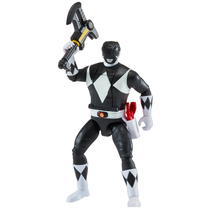 POWER RANGERS FIGURA GIRA CABEZA - BLACK RANGER - 2