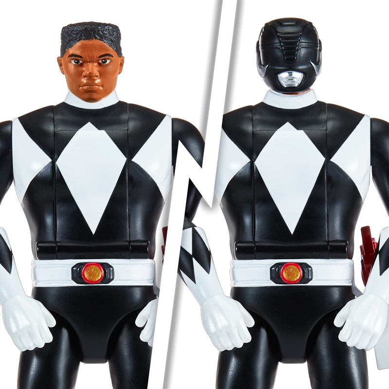 POWER RANGERS FIGURA GIRA CABEZA - BLACK RANGER - 3