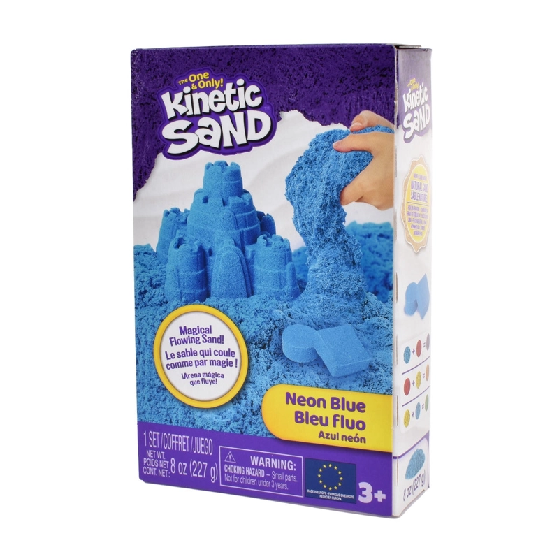 ARENA MAGICA NEON 227 GRAMOS KINETIC SAND - AZUL NEON - 5