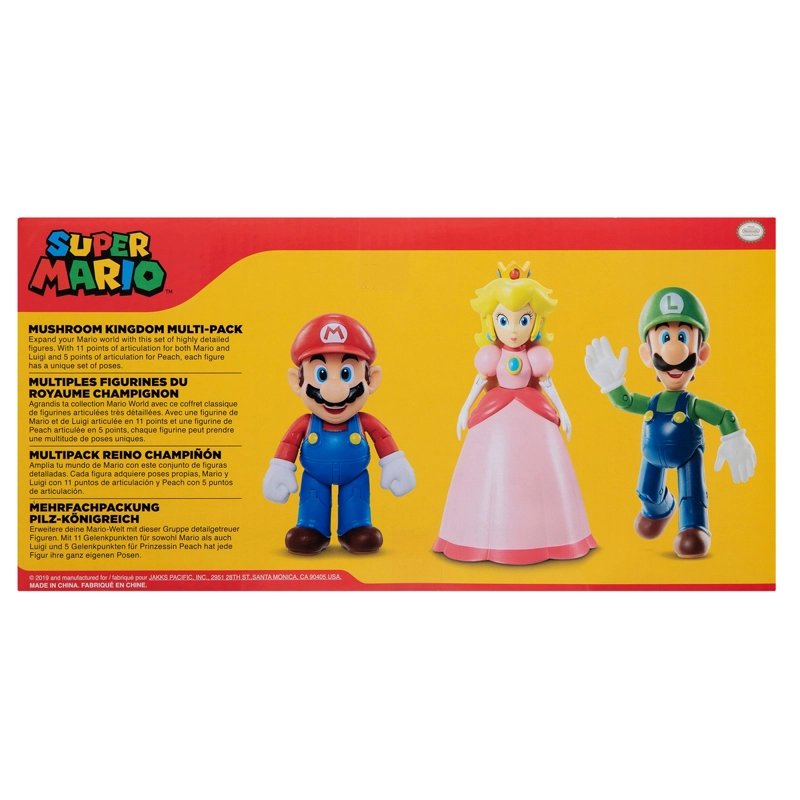 SET 3 FIGURAS 10 CM MUSHROOM KINGDOM SUPER MARIO DE NINTENDO - 4