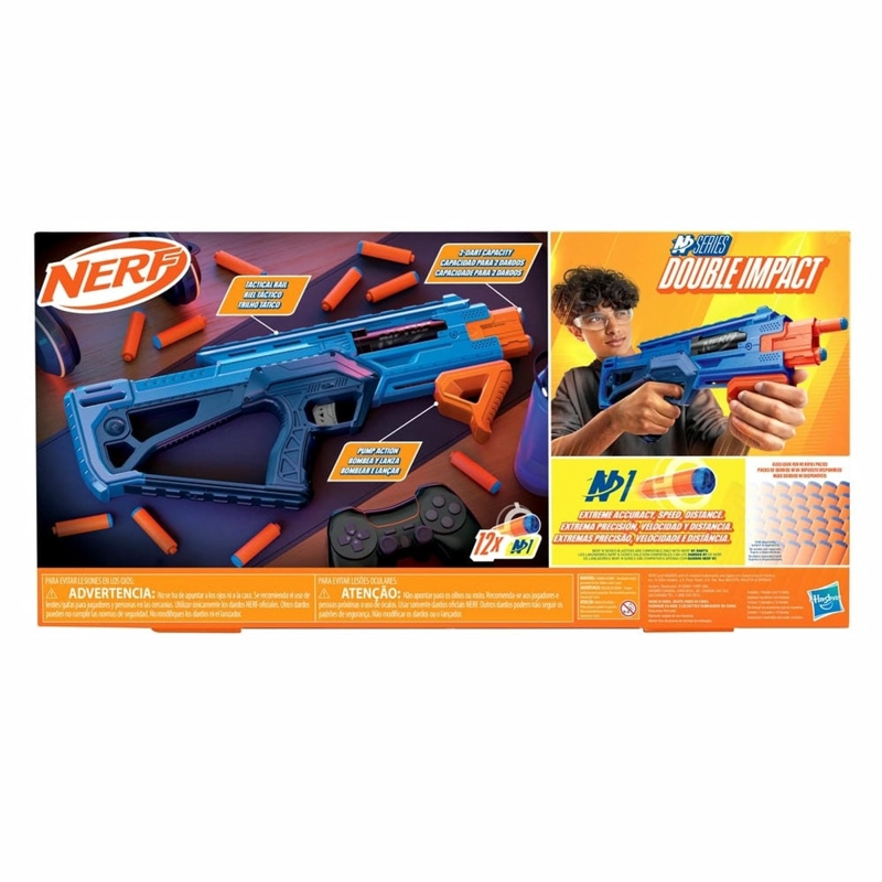 LANZADOR NERF N SERIES DOUBLE IMPACT - 4