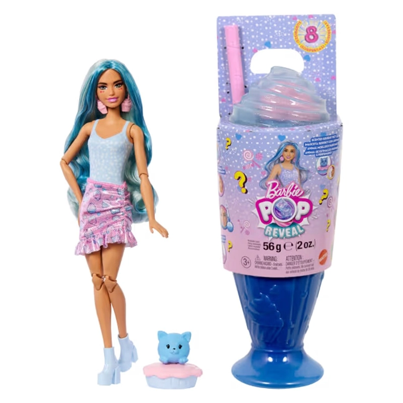 BARBIE POP REVEAL MUÑECA DULCES SORPRESAS - CELESTE - 1