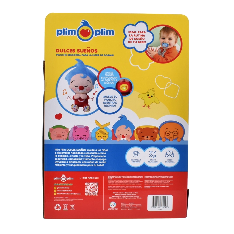 PELUCHE PARA DORMIR 30 CMS CON MUSICA PLIM PLIM - 4