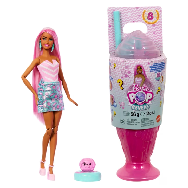 BARBIE POP REVEAL MUÑECA DULCES SORPRESAS - ROSADO - 1