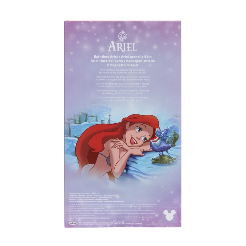 MUÑECA ARIEL HORA DEL BAÑO DISNEY 37 CM - 4