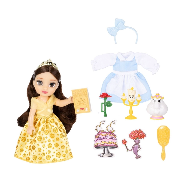 MUÑECA15 CM CON ACCESORIOS PRINCESAS DE DISNEY - BELLA - 1