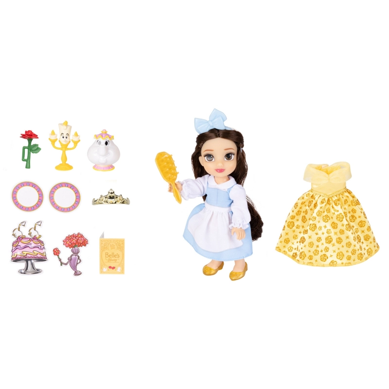 MUÑECA15 CM CON ACCESORIOS PRINCESAS DE DISNEY - BELLA - 7