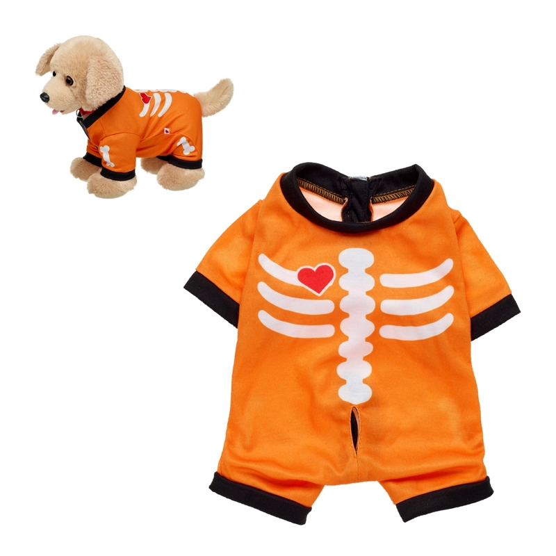 PIJAMA ESQUELETO NARANJO 4 PATAS BUILD-A-BEAR - 1