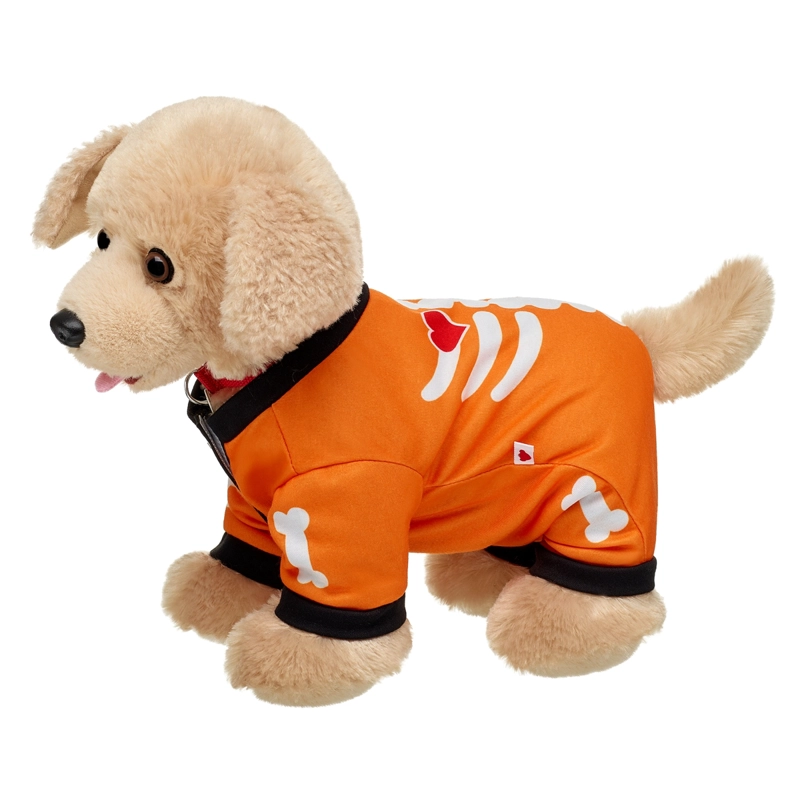 PIJAMA ESQUELETO NARANJO 4 PATAS BUILD-A-BEAR - 3