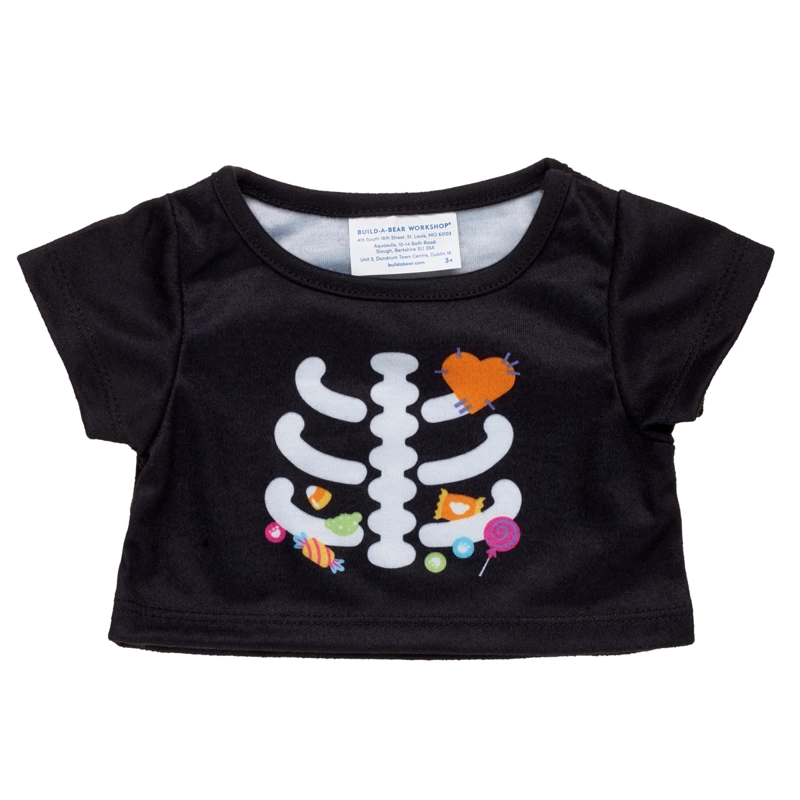 POLERA ESQUELETO NEGRA BUILD-A-BEAR - 1