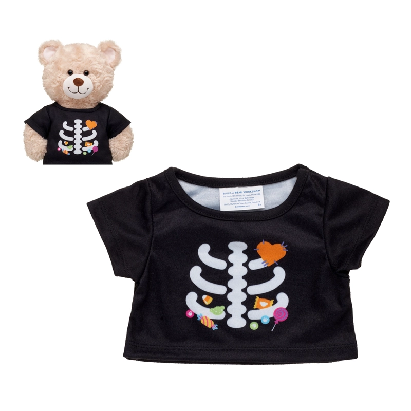 POLERA ESQUELETO NEGRA BUILD-A-BEAR - 3