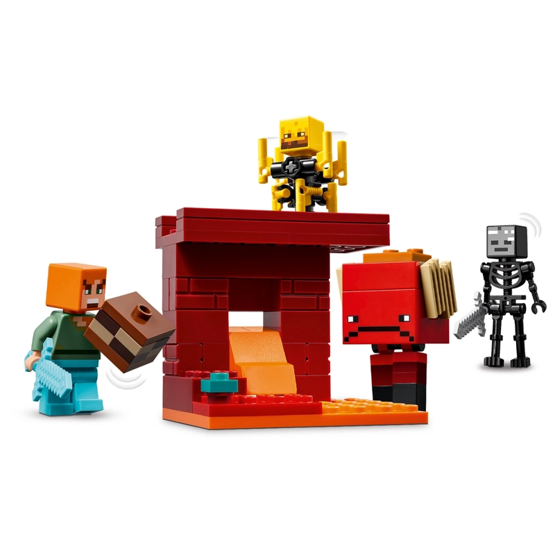 BLOQUES LEGO MINECRAFT 99 PIEZAS BATALLA DE LAVA INFRAMUNDO - 1