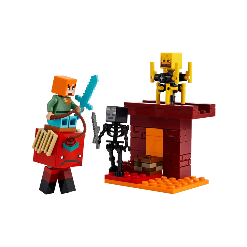 BLOQUES LEGO MINECRAFT 99 PIEZAS BATALLA DE LAVA INFRAMUNDO - 2