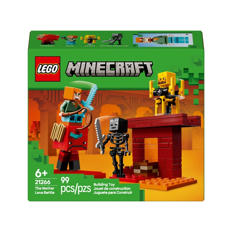 BLOQUES LEGO MINECRAFT 99 PIEZAS BATALLA DE LAVA INFRAMUNDO - 3