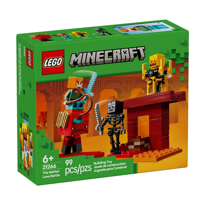 BLOQUES LEGO MINECRAFT 99 PIEZAS BATALLA DE LAVA INFRAMUNDO - 4
