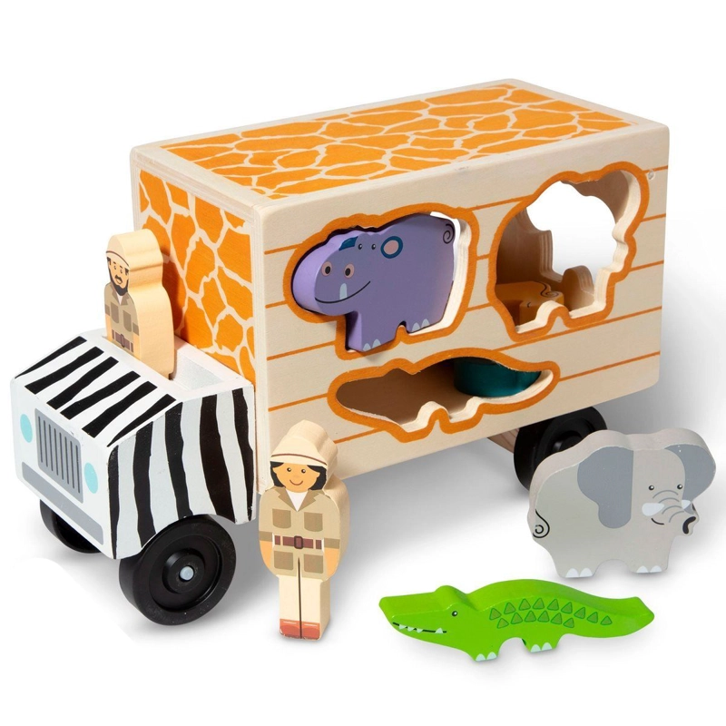CAMION DE MADERA MELISSA AND DOUG ANIMALES DE LA SELVA - 1