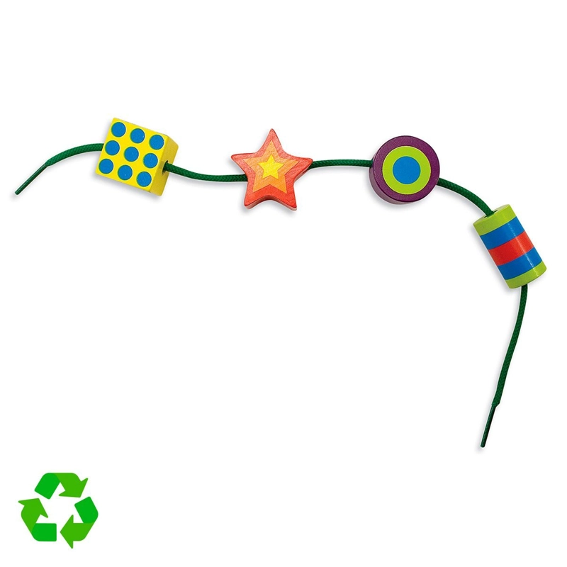 JUEGO DIDACTICO DE ENCAJE MELISSA Y DOUG CON CORDONES - 4
