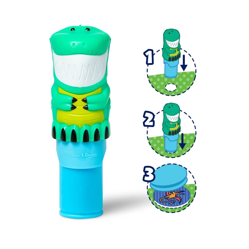 ESTAMPADOR WOW CON 300 STICKERS MELISSA AND DOUG - DINOSAURIO - 3