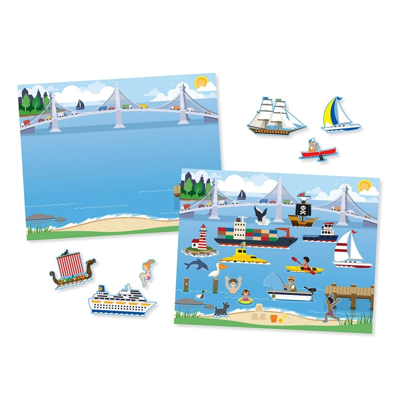 STICKERS REUTILIZABLES MELISSA & DOUG VEHICULOS Y ESCENAS - 1