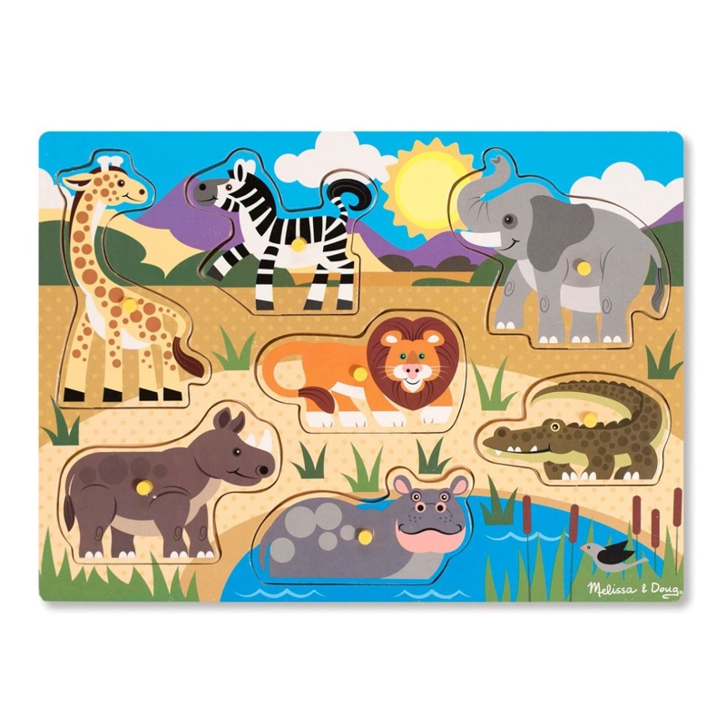 PUZZLE DIDACTICO MELISSA AND DOUG 8 PIEZAS JUNGLA - 1