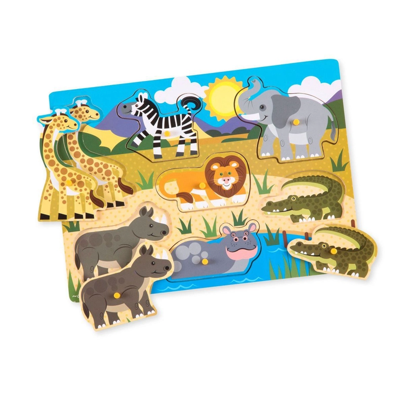 PUZZLE DIDACTICO MELISSA AND DOUG 8 PIEZAS JUNGLA - 3