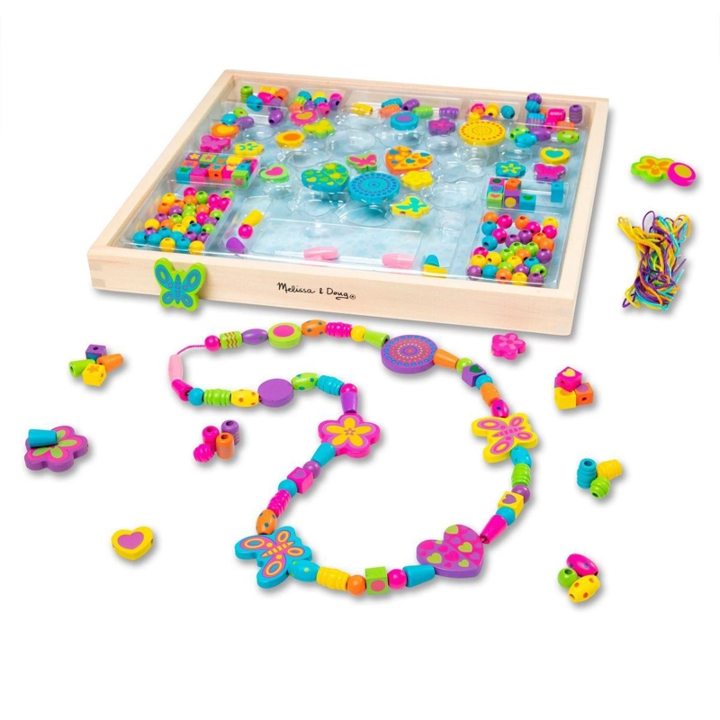SET DE MANUALIDADES MELISSA AND DOUG COLLARES DE MADERA - 1