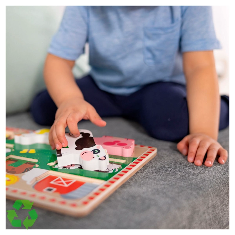 PUZZLE DIDACTICO MELISSA AND DOUG 8 PIEZAS GRANJA - 4